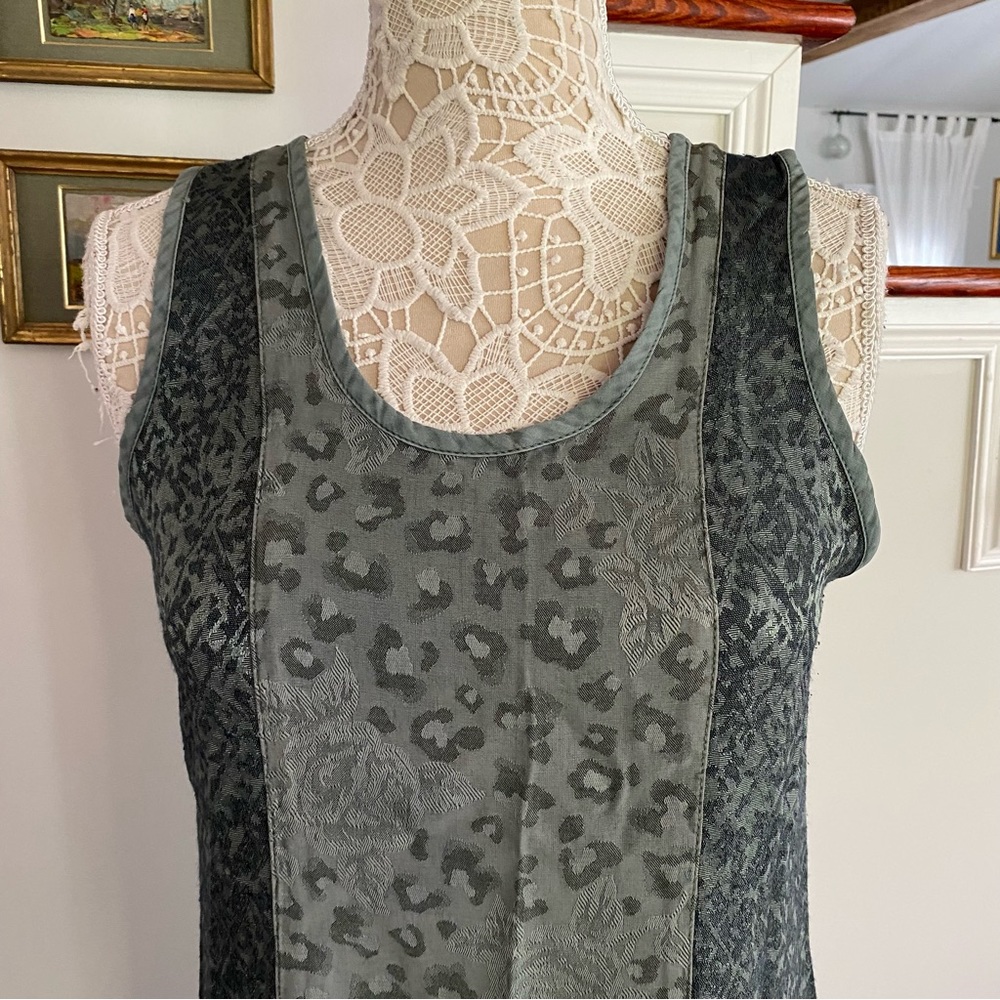 CITRON Santa Monica Green Animal Print & Floral Maxi Dress S - Picture 2 of 5